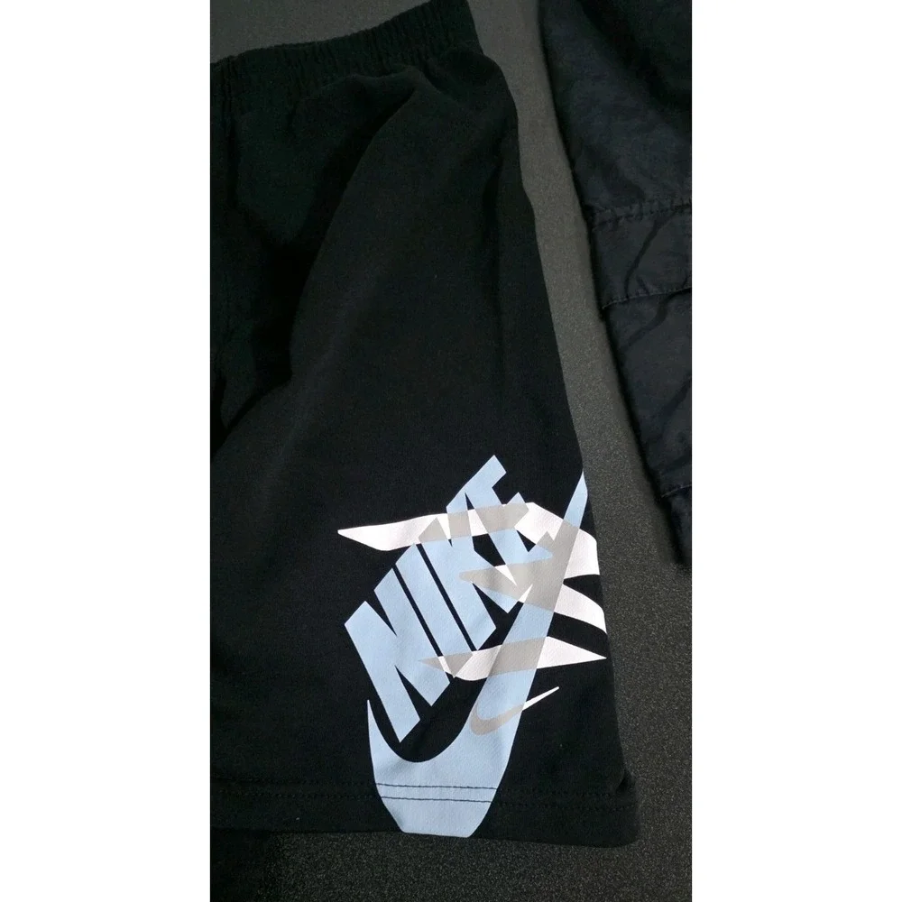 2pc Nike Sportswear Cargo Fleece Short Black Boys L‎ Gym Active Play Basketball